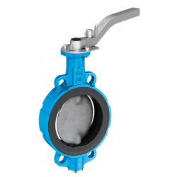Válvula de Mariposa tipo WAFER ebro Z011-A Agua PN10 GG25/316/EPDM DN100 con palanca