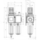 FILTRO REGULADOR + LUBRICADOR 2 1/2 20 Micron 0-8Bar Aut.
