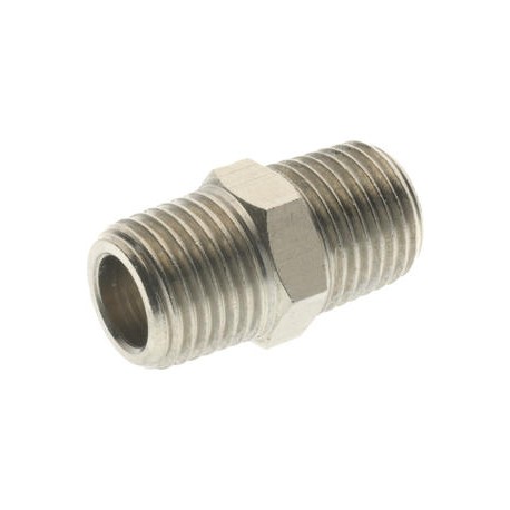 Racord Recto Unión Doble Machón Cónico R3/8 Ref. Aignep 2000 3/8