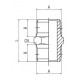 Racord Recto Unión Doble Machón Cónico INOX R3/4 Ref. Aignep 62000 3/4