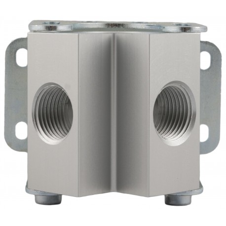 REPARTIDOR EN ALUMINIO 2 VIAS 3/4 1/2