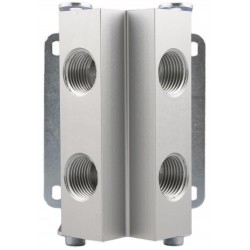 REPARTIDOR EN ALUMINIO 4 VIAS 3/4 1/2