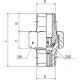 MACHON CONICO ORIENTABLE (3 PIEZAS) 3/4