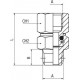 UNION CONICA ORIENTABLE 1/4