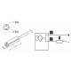 SENSOR REED 3-130 V. CONECTOR M8 300 MM