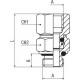 UNION CILINDRICA ORIENTABLE CON TORICA 1/4