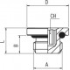 Tapón Hexagonal interior Allen Rosca Macho Cilíndrico con junta Tórica 1 Ref. AIGNEP 3015 1"