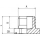 TAPON MACHO CILINDRICO 3/8