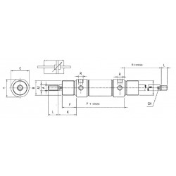 DEAMP Ø 32 C.80  A95 AMORT.MAG.PASANTE