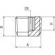 TAPON MACHO CONICO ALL.INTERIOR SIN CAB 1/8