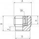 TAPON MACHO CILINDRICO 3/8