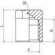 TAPON HEMBRA 1/4