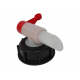 Grifo (61 mm, PE) para bidones 25 L de PE