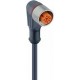 CONECTOR Acodado RKWT-LEDA4-3-06/5 M8 3 hilos cable 5m con LED