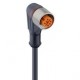 CONECTOR Acodado RKWT-LEDA4-3-06/2 M12 3 (PNP) hilos cable PVC 2m con LED