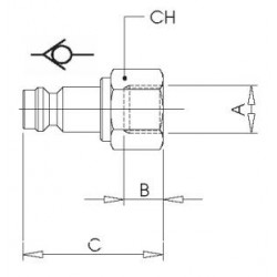 ADAPTADOR HEMBRA 1/4