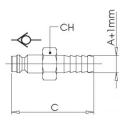 ADAPTADOR ESPIGA 8