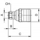 ENCHUFE SEGURIDAD B12 HEMBRA 3/8