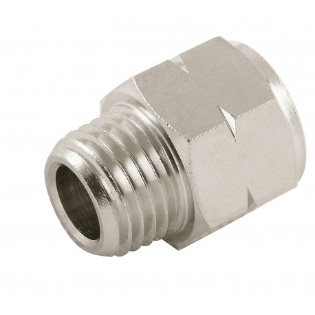 ADAPTADOR HEMBRA-MACHO CILINDRICO NPTF 1/4