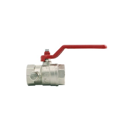 VALVULA ESFERA HEMBRA 3/4 CON VALV.DESCARGA