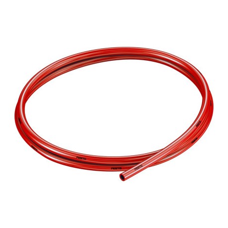 Tubo Plástico Poliuretano Resist. Hidrólisis Ø6x1 Rojo 50m Ref. FESTO 558286
