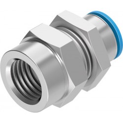 Racor Pasamuros Roscado QSSF-1/8-6-B Ref. FESTO 153163