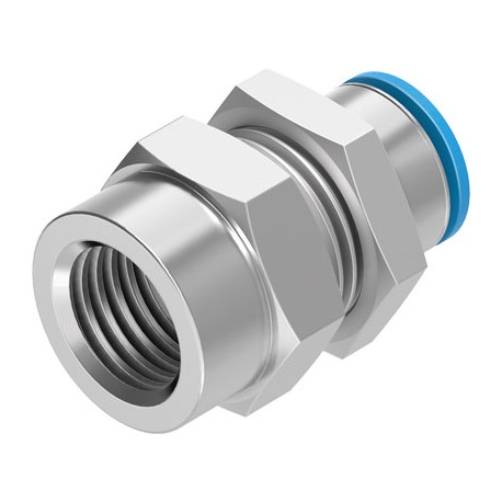 Racor Pasamuros Roscado QSSF-1/8-6-B Ref. FESTO 153163