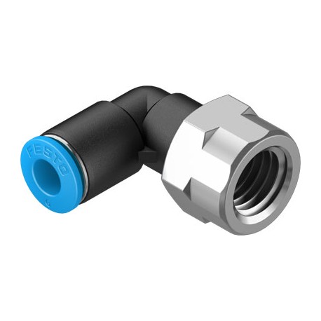 Racor Rápido Roscado en L QSLF-1/4-6-B Ref. FESTO 153275