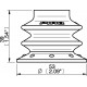 Ventosa BX52P Poliuretano 30/60 con filtro BX52P (BX52-P 4KF)