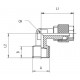 CODO MACHO ROSCA METRICA 6/4 M12X1,5