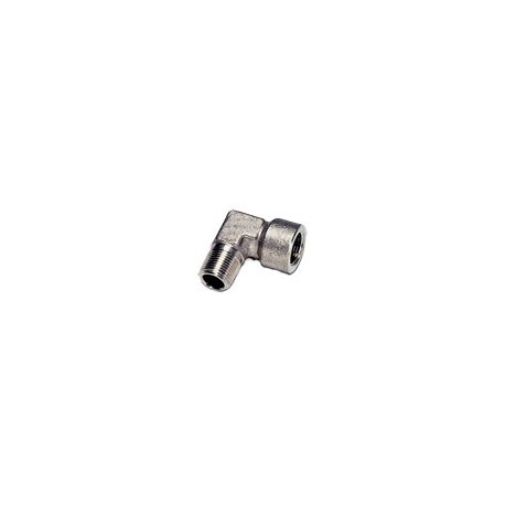 RACOR CODO MACHO BSP CONICO H.CILINDRICO R1/4 G1/4