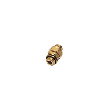 ACCESORIO ROSCADO ADAPTADOR EN LATON DOBLE MACHO UNION DOBLE MACHO, ROSCAS BSP CILINDRICA ROSCA G1/8