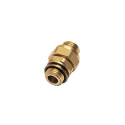 ACCESORIO ROSCADO ADAPTADOR EN LATON DOBLE MACHO UNION DOBLE MACHO, ROSCAS BSP CILINDRICA ROSCA G1/4