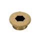 ACCESORIO ROSCADO TAPON ROSCADO EN LATON TAPON HEX. INTERIOR CON COLLARIN,MACHO CIL.METRICA ROSCA M1