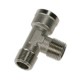 ACCESORIO ROSCADO ADAPTOR EN LATON NIQUELADO MACHO/HEMBRA TE MACHO BSPT BSPP FINAL FEMENINA ROSCA R1