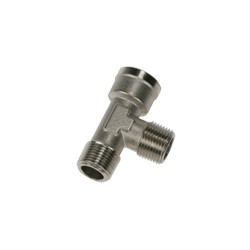 ACCESORIO ROSCADO ADAPTOR EN LATON NIQUELADO MACHO/HEMBRA TE MACHO BSPT BSPP FINAL FEMENINA ROSCA R1
