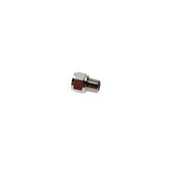 ACCESORIO ROSCADO ADAPTOR EN LATON NIQUELADO MACHO/HEMBRA REDUCCION MACHO BSPT HEMBRA ROSCA BSPP ROS