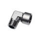 ACCESORIO ROSCADO ADAPTOR EN ACERO INOXIDABLE MACHO/HEMBRA CODO IGUAL MACHO BSP CONICA, HEMBRA BSP C