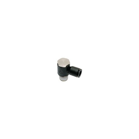 RACOR INSTANTANEO LF3000 POLIMERO HR PARA AIRE COMPRIMIDO IMPLANTACION BANJO SIMPLE, ROSCA MACHO BSP