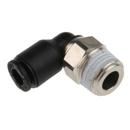 RACOR INSTANTANEO LF3000 POLIMERO HR CODO orientable Cónico, ROSCA MACHO Ref. LEGRIS 3109 55 13
