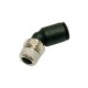 RACOR INSTANTANEO LF3000 POLIMERO HR PARA AIRE COMPRIMIDO IMPLANTACION CODO 45[ ORIENTABLE, ROSCA MA
