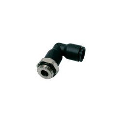 RACOR INSTANTANEO LF3000 POLIMERO HR PARA AIRE COMPRIMIDO IMPLANTACION CODO ELEVADO ORIENTABLE MACHO