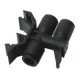 RACOR INSTANTANEO LF3000 POLIMERO HR PARA AIRE COMPRIMIDO UNION BORNE DE CONEXION PARA 3 TUBOS D6MM