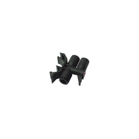 RACOR INSTANTANEO LF3000 POLIMERO HR PARA AIRE COMPRIMIDO UNION BORNE DE CONEXION PARA 3 TUBOS D6MM