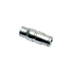 Racord Intermedio Unión Doble Igual Latón niquelado Ø10mm Ref. Legris 3606 10 00