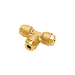RACOR INSTANTANEO LF6100 LATON PARA LUBRICACION UNION TE IGUAL D4MM JUNTA NBR