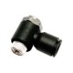 RACOR CON FUNCION NEUMATICA RACOR REGULATOR DE CAUDAL VERSION POLIMERO BANJO CON TORNILLO OCULTO RAC