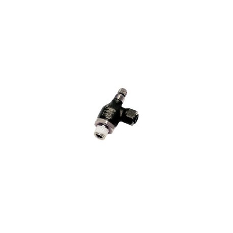 RACOR CON FUNCION NEUMATICA RACOR REGULADOR DE CAUDAL VERSION METALICA LATON BANJO CON TORNILLO EXTE