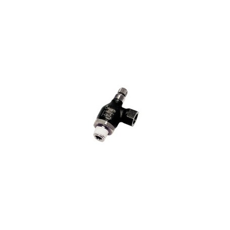 RACOR CON FUNCION NEUMATICA RACOR REGULADOR DE CAUDAL VERSION METALICA LATON BANJO CON TORNILLO EXTE