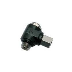 RACOR CON FUNCION NEUMATICA RACOR REGULADOR DE CAUDAL VERSION METALICA BANJO LATON CON TORNILLO OCUL